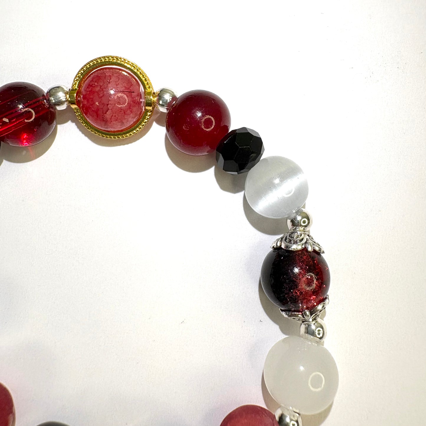 Smile House Genshin Impact Hutao Hu Tao Cherries Snow-Laden Inspired Round Bracelet