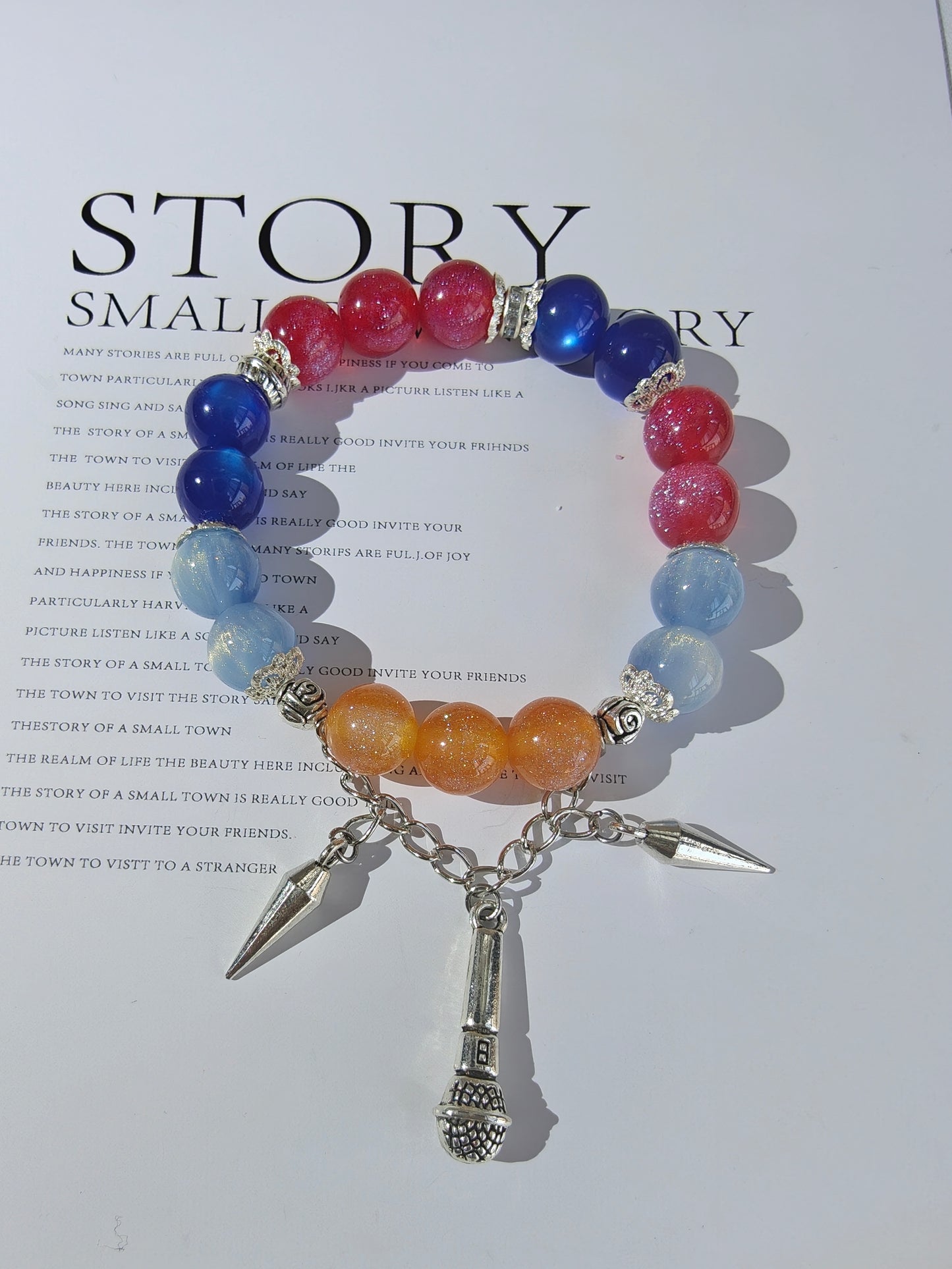 Smile House Kpop Demon Hunters Huntrix Mira ~How It's Done~ Performance Inspired Round Beads Bracelet
