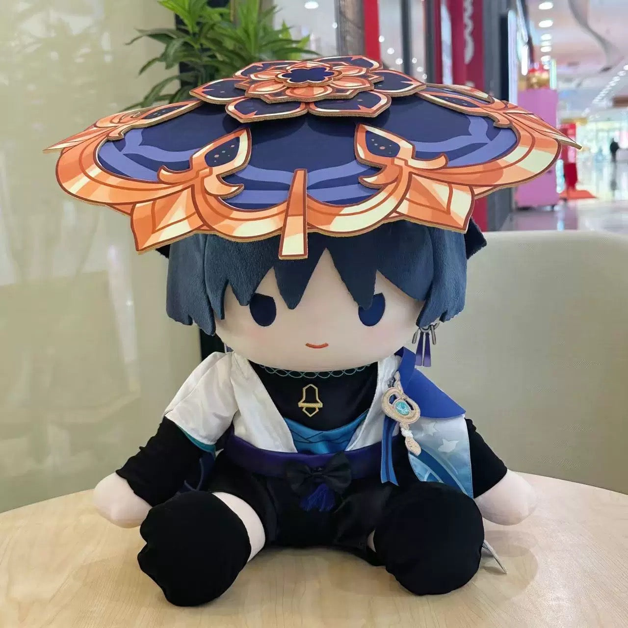 スマイルハウス 原神 ぬいぐるみ スカラムーシュ 放浪者 見つめる目 ぬいぐるみ 40CM