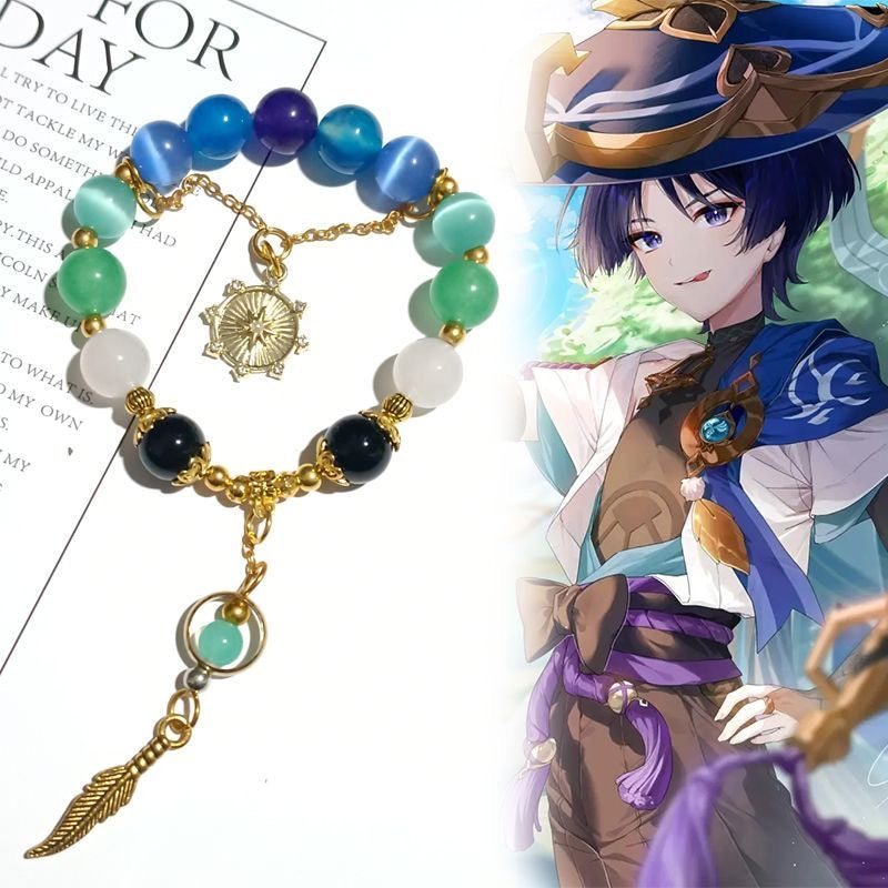 【送料無料】スマイルハウス 原神 スカラムーシュ 放浪者 歌舞伎者風ブレスレット