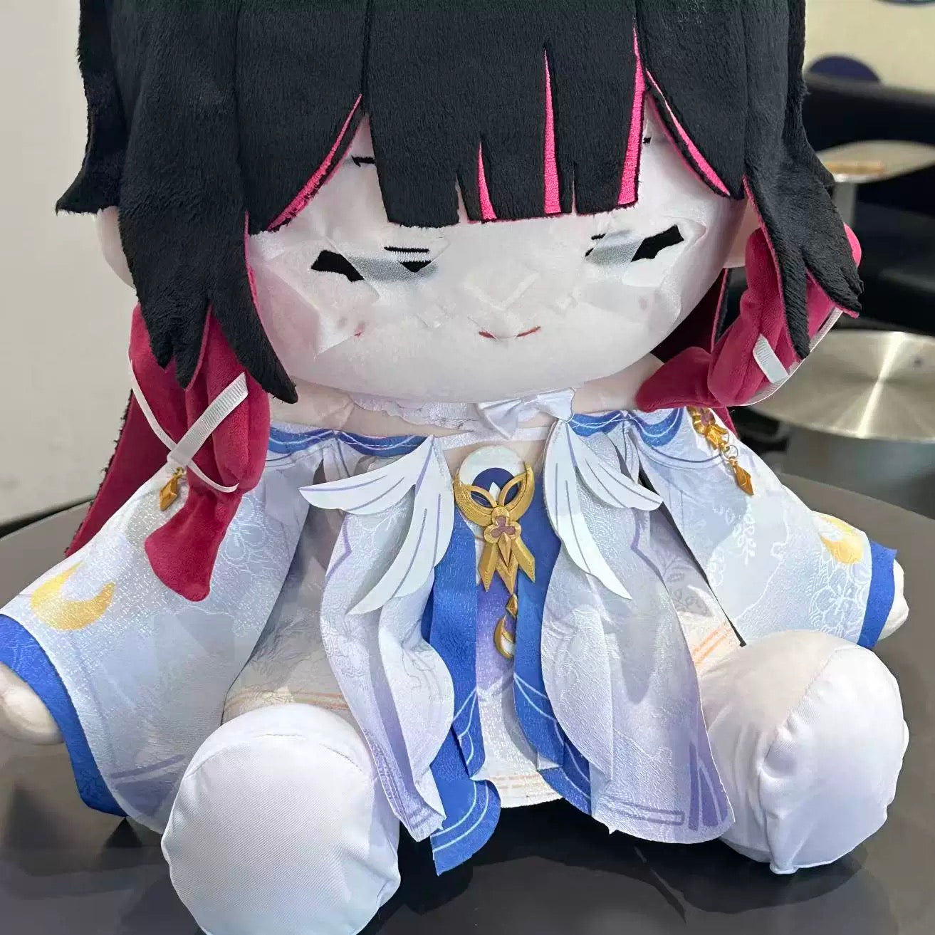 Smile House Fanmade Plushies Mask Girl Smile Style Sitting Plush Doll