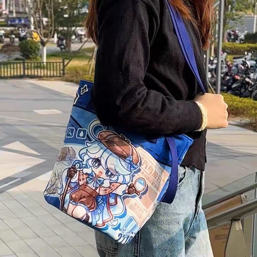 Smile House Genshin Impact Fanart Furina Neuvillette Crossbody Bag