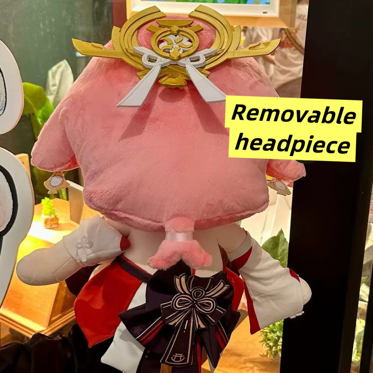 Smile House Genshin Impact Plushies Staring Yae Miko Wave Mouth 40CM Plush Doll