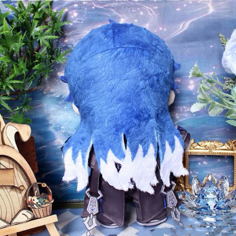 Smile House Fanmade Plushies Big Eyes Blue Hair Man Plush Doll 20CM