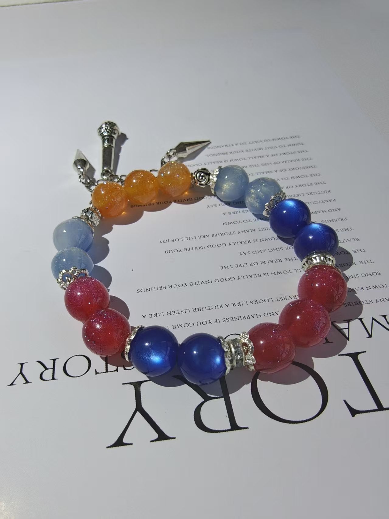Smile House Kpop Demon Hunters Huntrix Mira ~How It's Done~ Performance Inspired Round Beads Bracelet