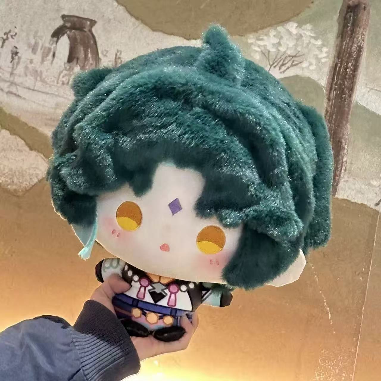 Smile House Fanmade Plushies Male Green Big Head 30CM Plush Doll