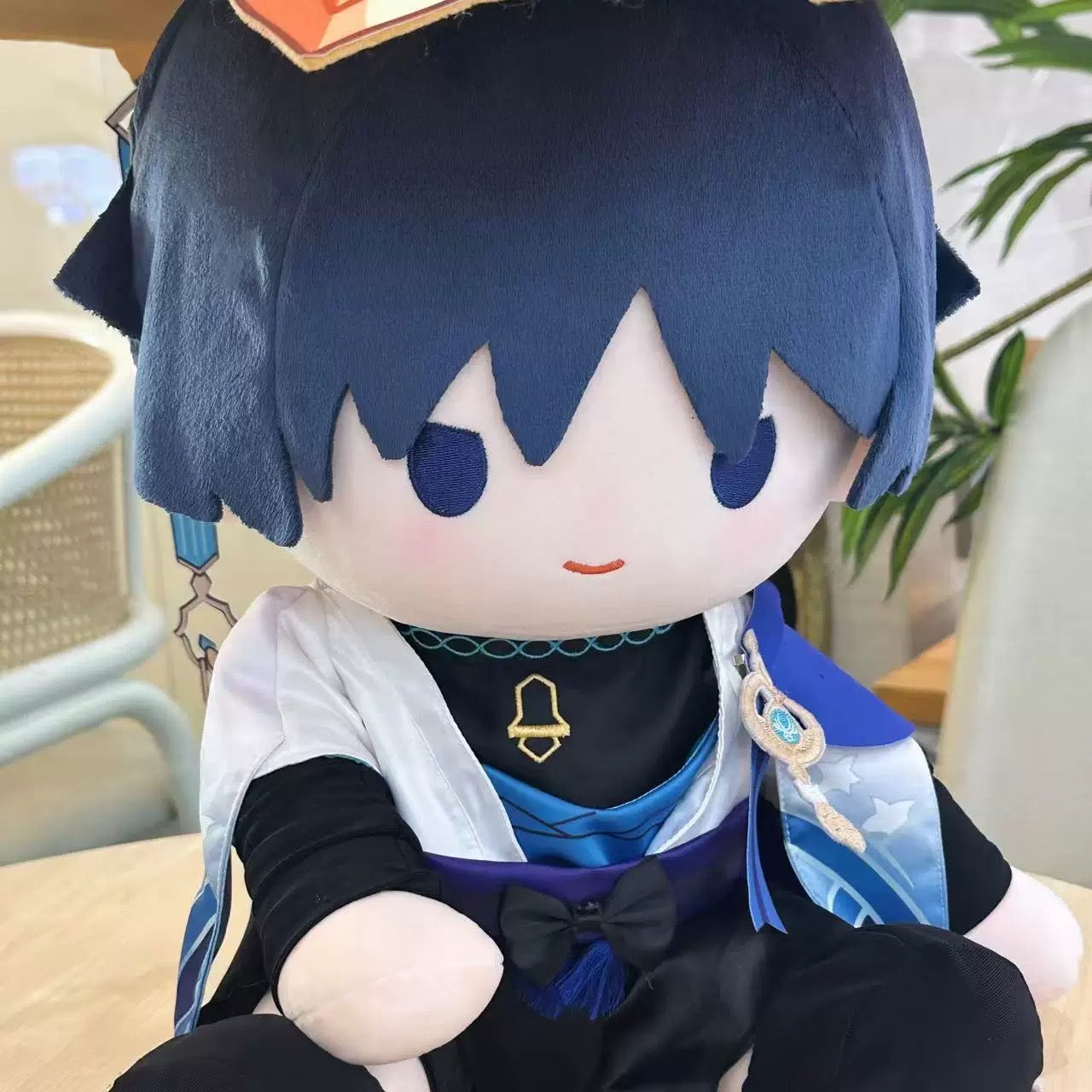 スマイルハウス 原神 ぬいぐるみ スカラムーシュ 放浪者 見つめる目 ぬいぐるみ 40CM