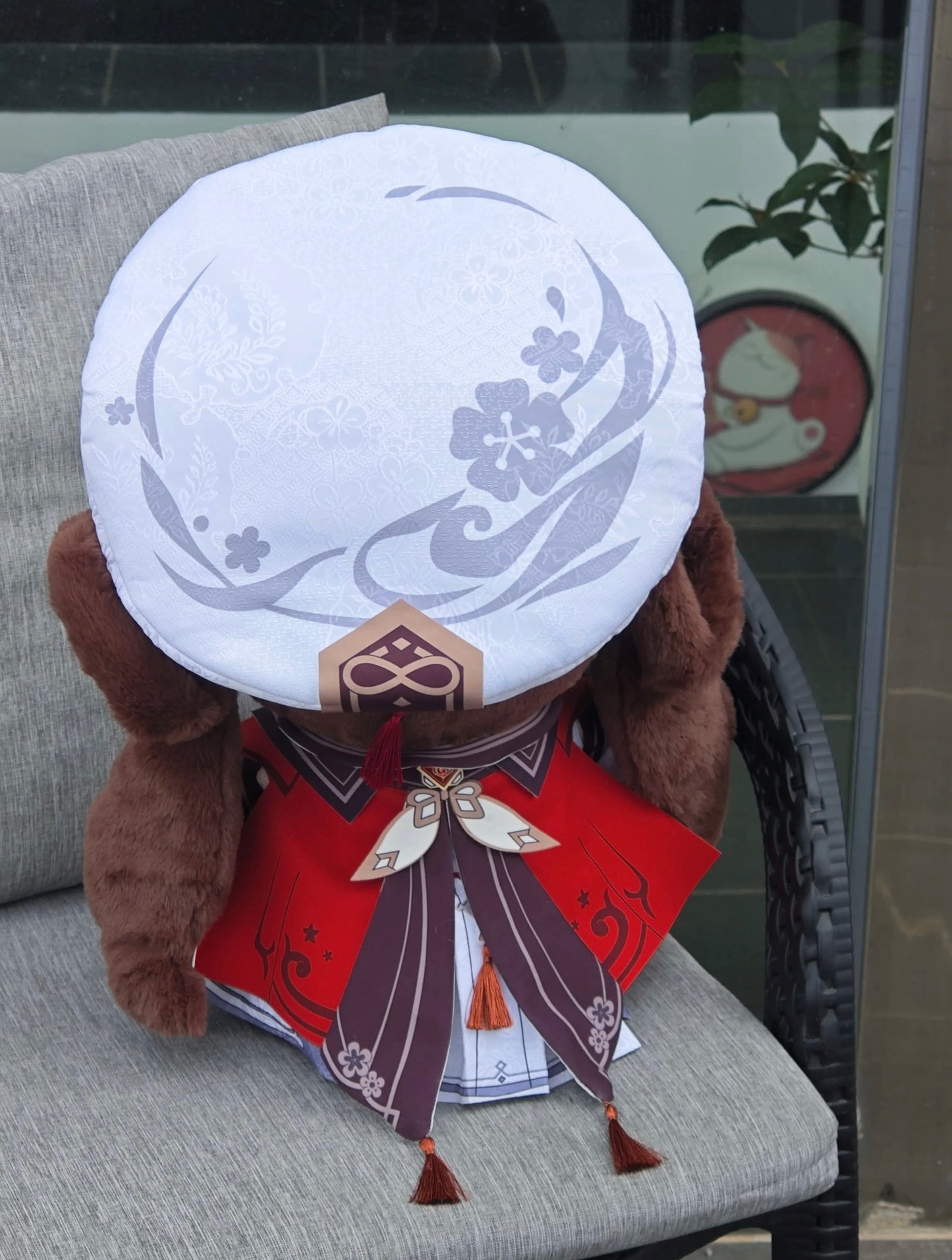 【送料無料】スマイルハウス 原神 ぬいぐるみ 胡桃桜 雪を積もった大きな目 40CM ぬいぐるみ