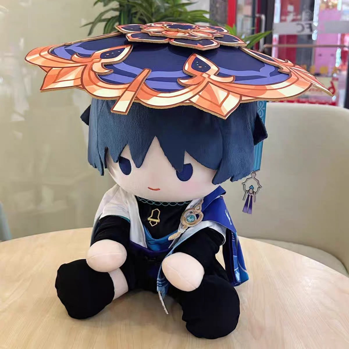 スマイルハウス 原神 ぬいぐるみ スカラムーシュ 放浪者 見つめる目 ぬいぐるみ 40CM