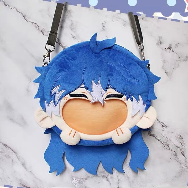 Smile House Fanmade Blue Hair Man Ita Bag Smile Backpack Crossbody Bag