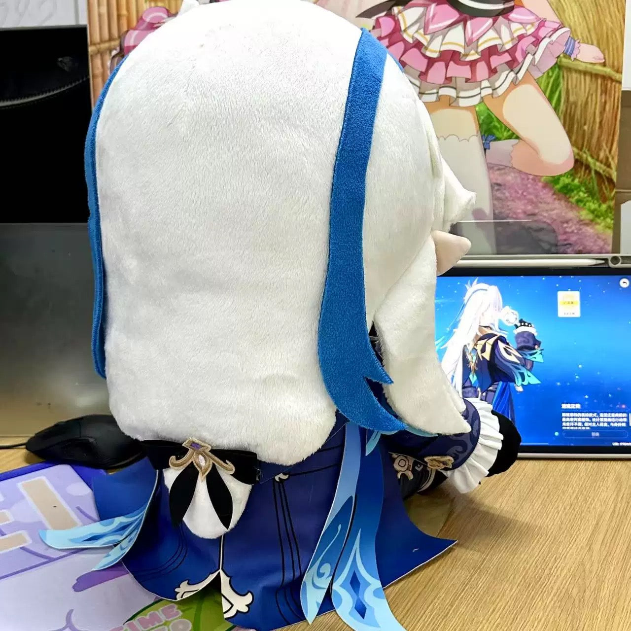 【Free Shipping】Smile House Genshin Impact Plushies Neuvillette Staring Eyes 40CM Plush Doll