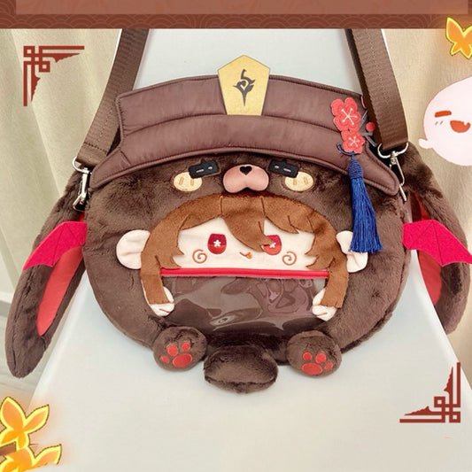 スマイルハウス 原神ファンアート Hutao フータオ風クロスボディバッグ バックパック