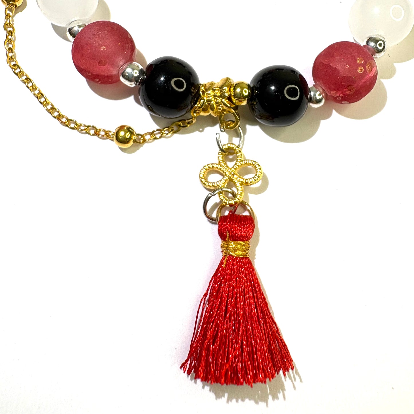 Smile House Genshin Impact Hutao Hu Tao Cherries Snow-Laden Inspired Round Bracelet
