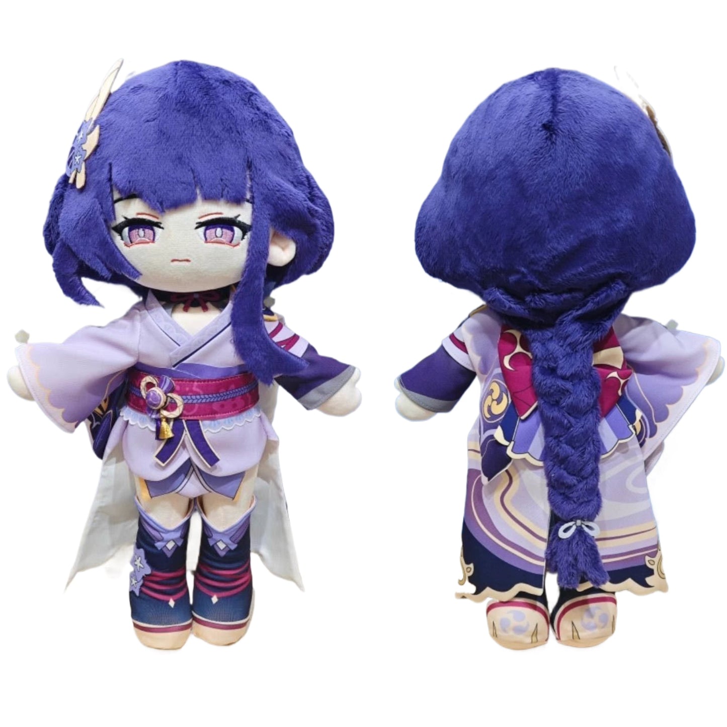 スマイルハウス 原神 ぬいぐるみ バアル 雷電将軍 45cm スケルトン付き 立ちぬいぐるみ