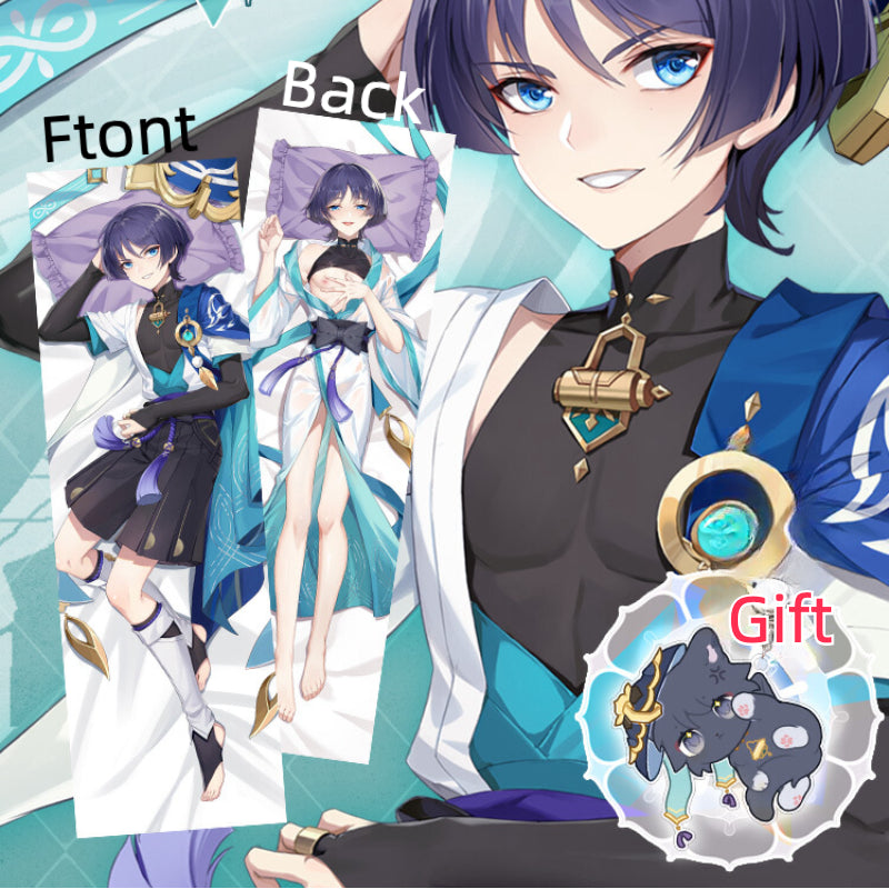 Smile House Genshin Impact Scaramouche Wanderer Body Pillow Cover Two Sides Image