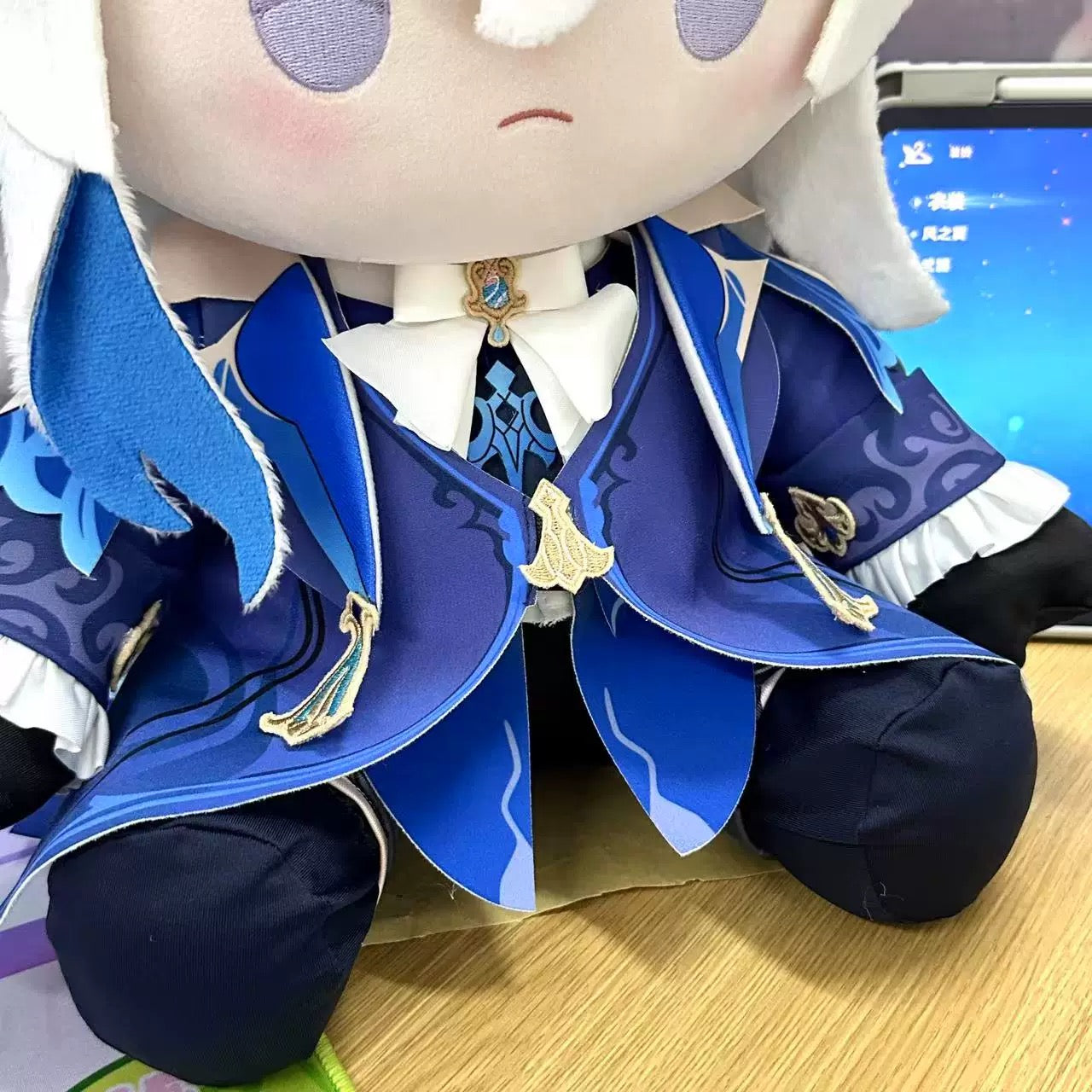 【Free Shipping】Smile House Genshin Impact Plushies Neuvillette Staring Eyes 40CM Plush Doll