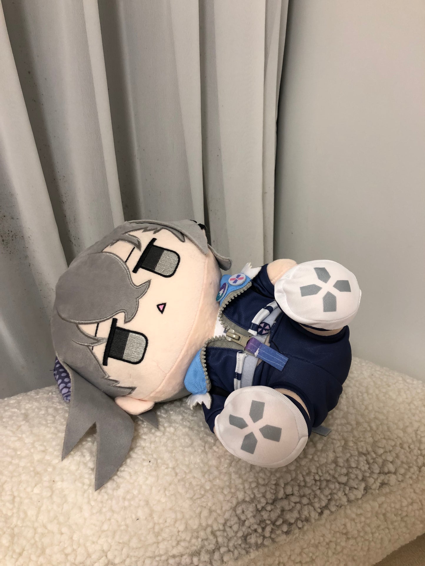 Smile House Fanart Grey Hair Plushies Wolf 30CM Plush Doll