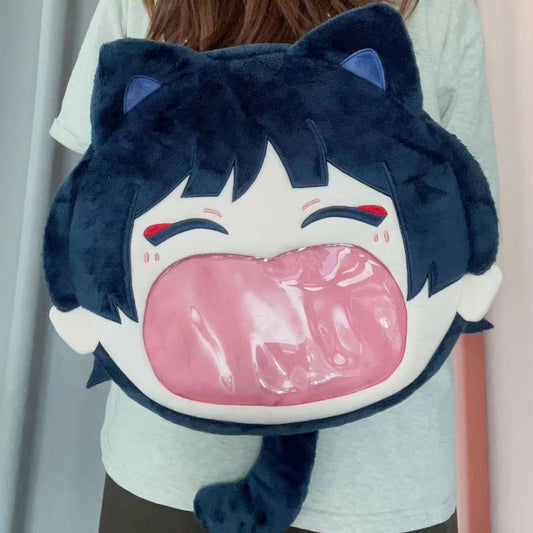 Smile House Game Genshin Impact Wanderer Scaramouche Kabukimono Backpack Crossbody Bag