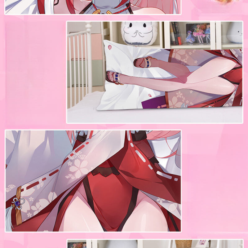 Smile House Genshin Impact Yae Miko Body Pillow Cover Two Sides Image