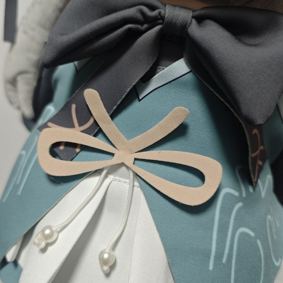 Smile House Fanart Green Clothes Plushies Staring Grey Hair 40CM Plush Doll