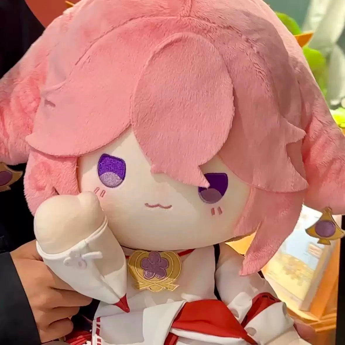 Smile House Genshin Impact Plushies Staring Yae Miko Wave Mouth 40CM Plush Doll