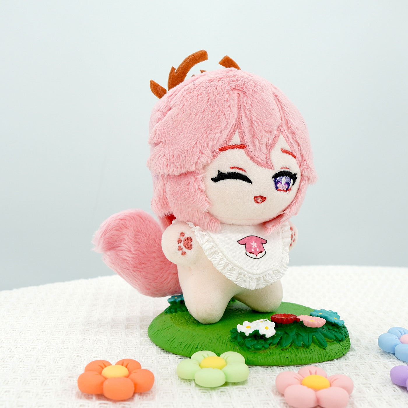Smile House Genshin Impact Fanart Plushie Yae Miko Cute Plush Doll 12 CM