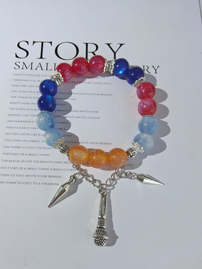 Smile House Kpop Demon Hunters Huntrix Mira ~How It's Done~ Performance Inspired Round Beads Bracelet