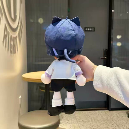Smile House Fanart 30CM Standing Plush Doll Blue Hair With Hat