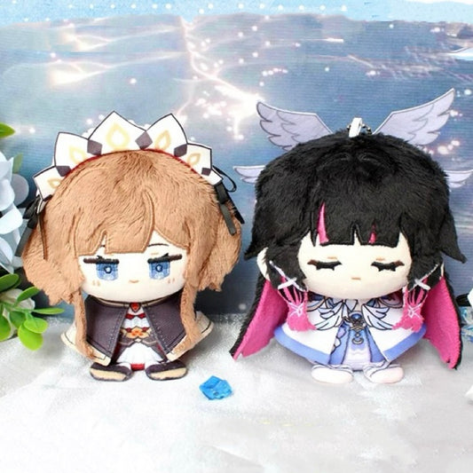 Smile House Genshin Impact Columbina 'Damselette' Snezhnaya Sandrone Cloak Plush Doll 12CM