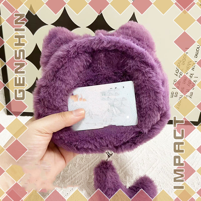 Smile House Genshin Impact Lyney Card Coin Purse Bag