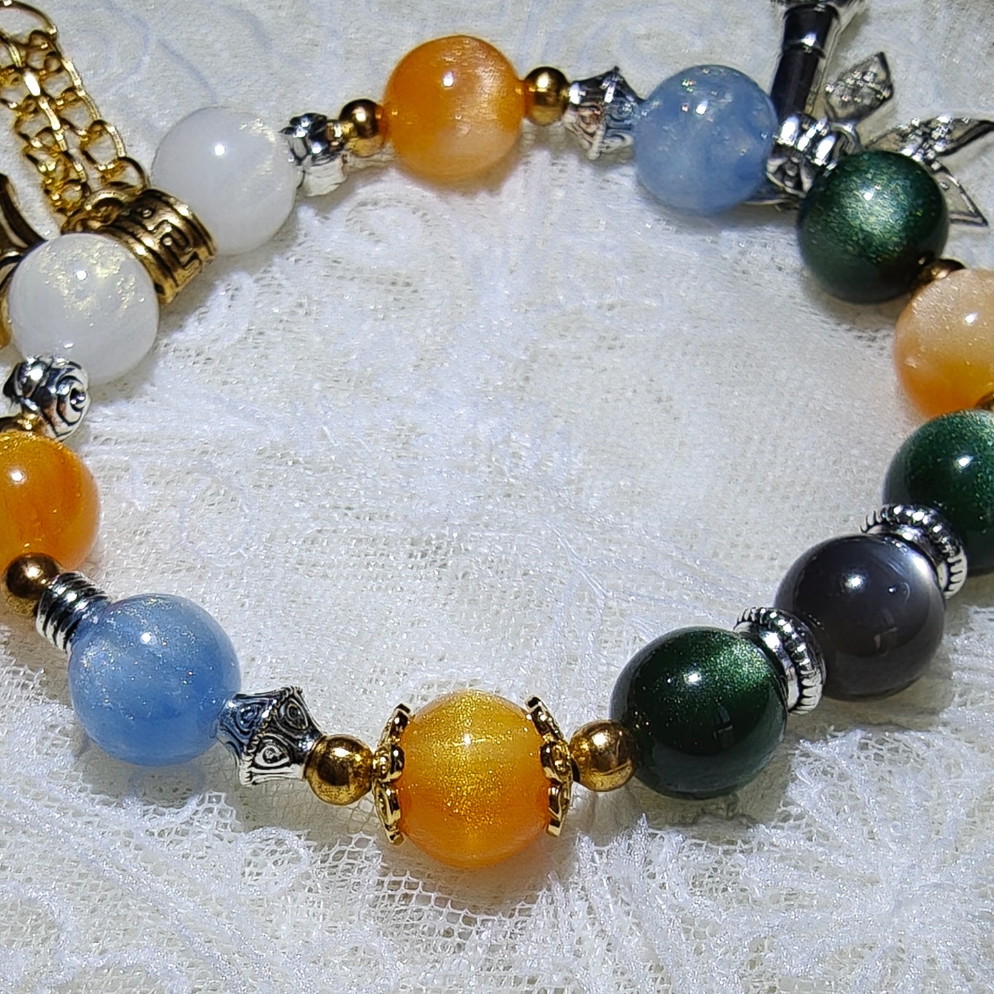 Smile House Kpop Demon Hunters Huntrix Zoey ~How It's Done~ Performance Inspired Round Beads Bracelet