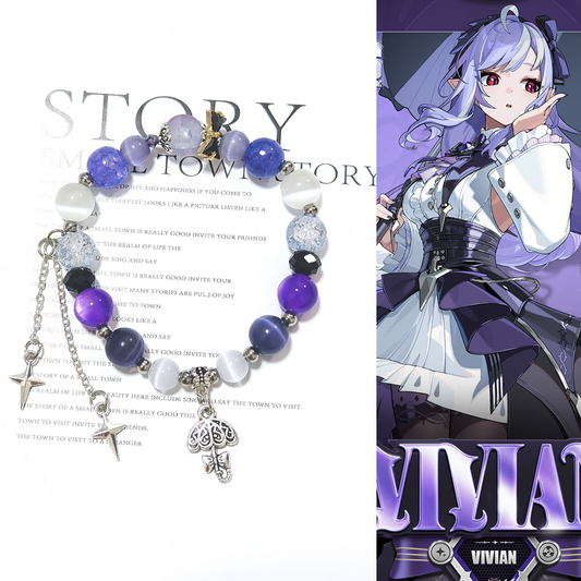 Free Shipping Smile House Zenless Zone Zero ZZZ Vivian Inspired Round Bracelet