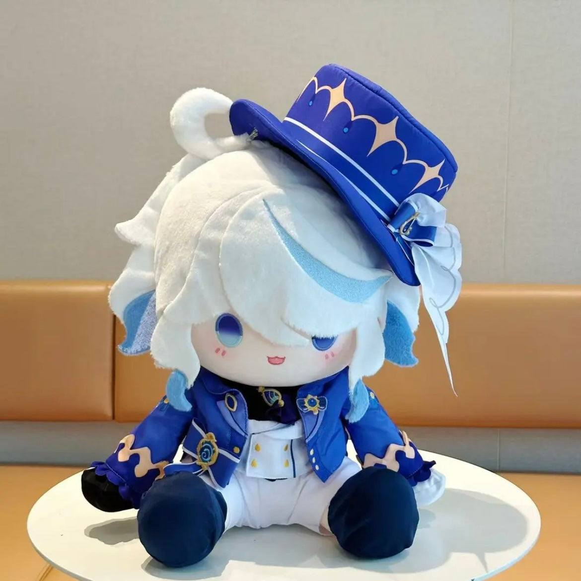 Smile House Genshin Impact Plushies Staring Furina White Ver 40CM Plush Doll