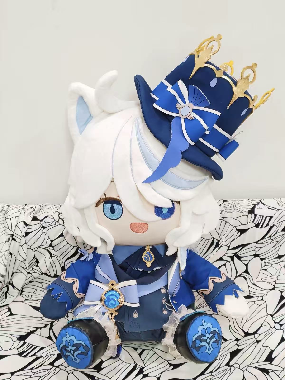 Smile House Fanart Plushies 40CM Big Eyes With Hat And Ears Plush Doll Style6