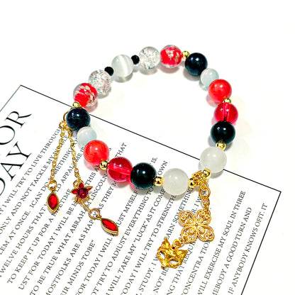 Smile House Fanmade Inspired Handemade Round Bracelet With Fox Beads
