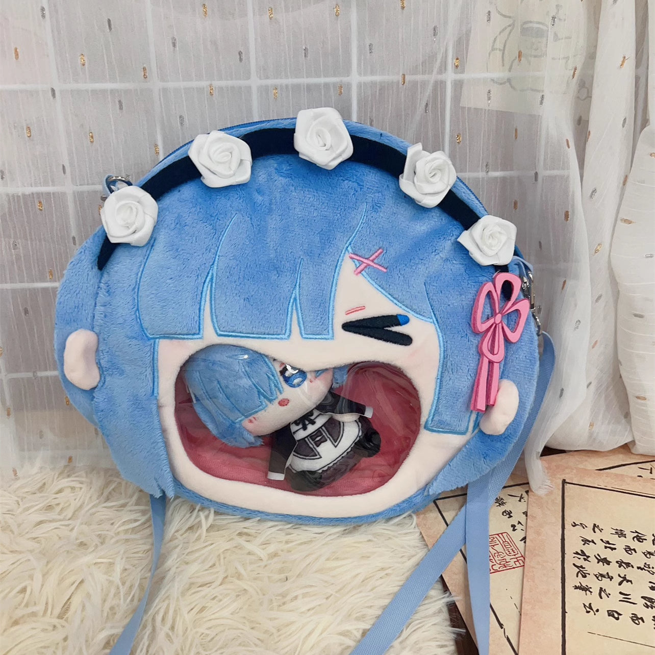 Smile House Re:Life in a different world from zero Rem Backpack Crossbody Bag