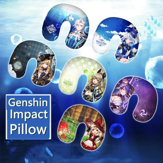 Smile House Genshin Impact U Shape Pillow Neuvillette Furina Navia