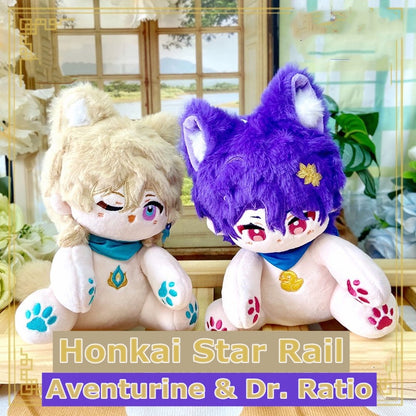 Smile House Honkai Star Rail Plushies Aventurine Dr. Ratio Animal Plush Doll 15CM