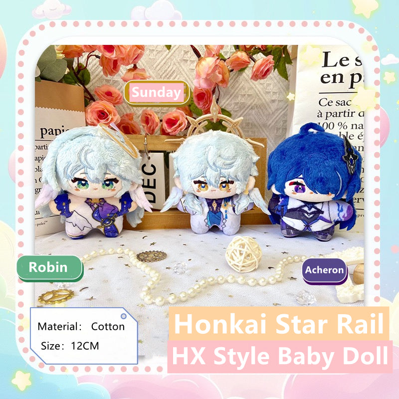 Smile House Honkai: Star Rail Cloak Plushies Sunday Robin Acheron HX Style 12CM Plush Doll