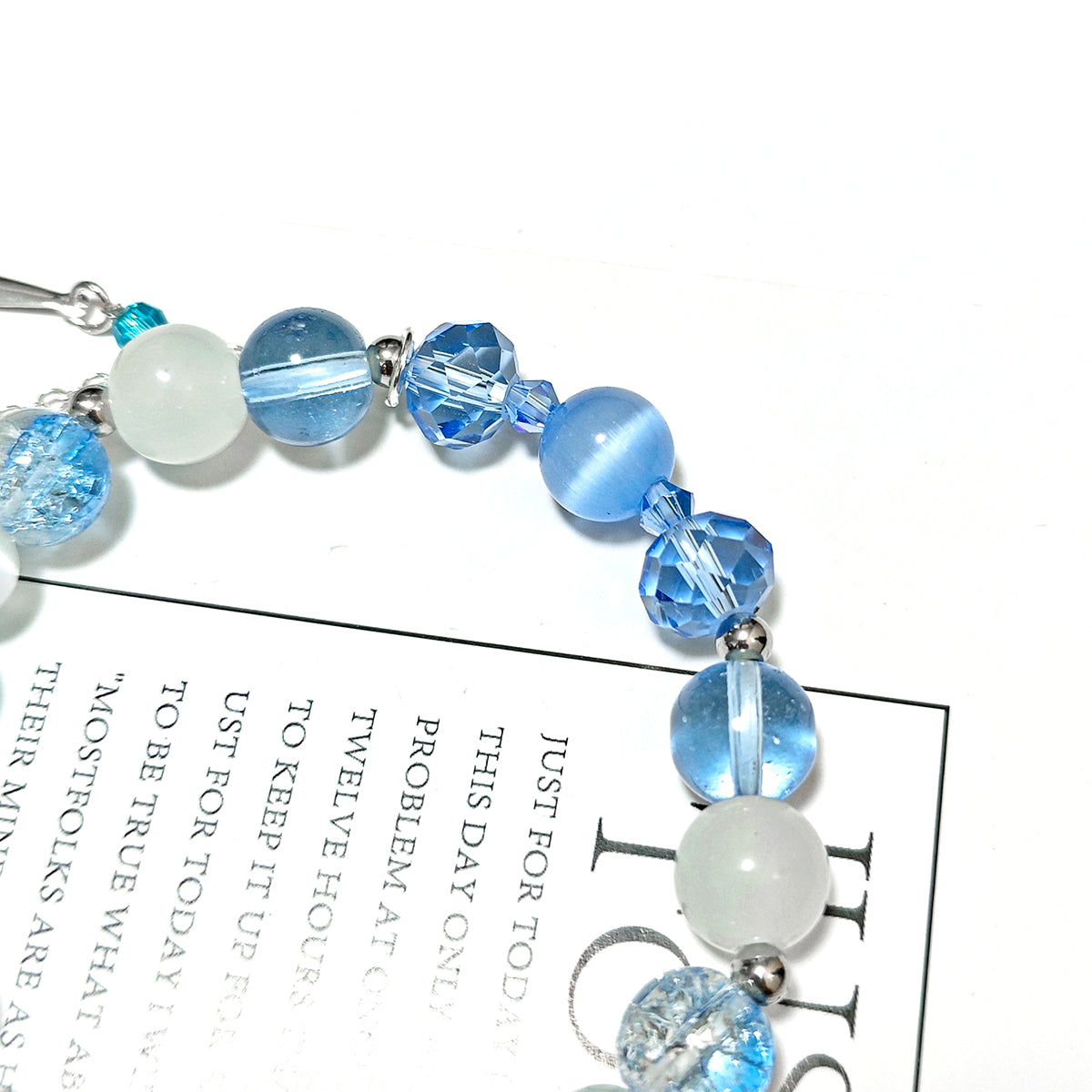 Smile House Fanmade Inspired Handemade Light Blue Round Bracelet