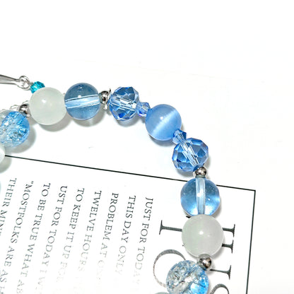 Smile House Fanmade Inspired Handemade Light Blue Round Bracelet
