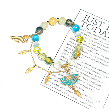 Smile House Fanmade Inspired Handemade Yellow Round Bracelet