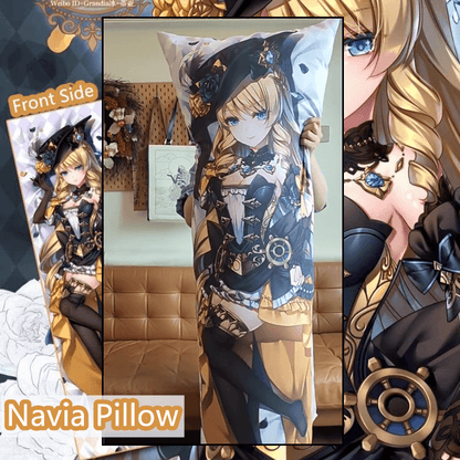 Smile House Genshin Impact Navia Pillow Cover Two Sides Image