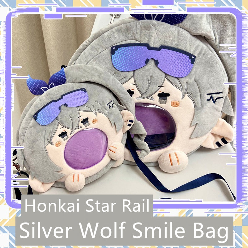 Smile House Honkai Star Rail Silver Wolf Silverwolf Crossbody Bag Backpack