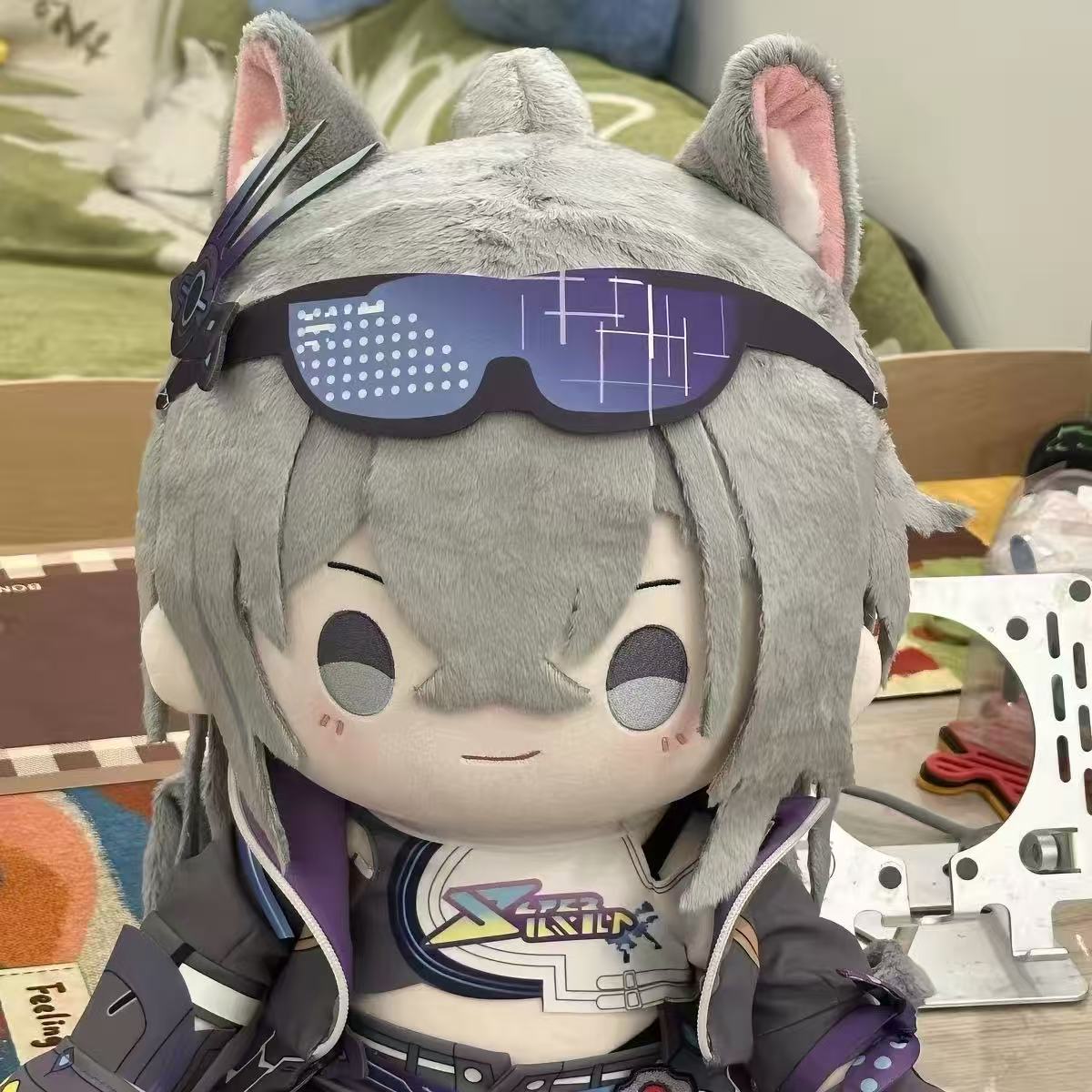 Smile House Fanart Plushies 40CM Staring Eyes Cute Wolf Plush Doll Style19