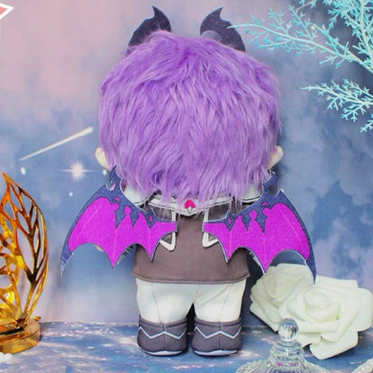 Smile House Fanmade Plushies Purple Hair With Horns Plush Doll 20CM