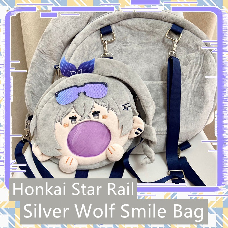 Smile House Honkai Star Rail Silver Wolf Silverwolf Crossbody Bag Backpack