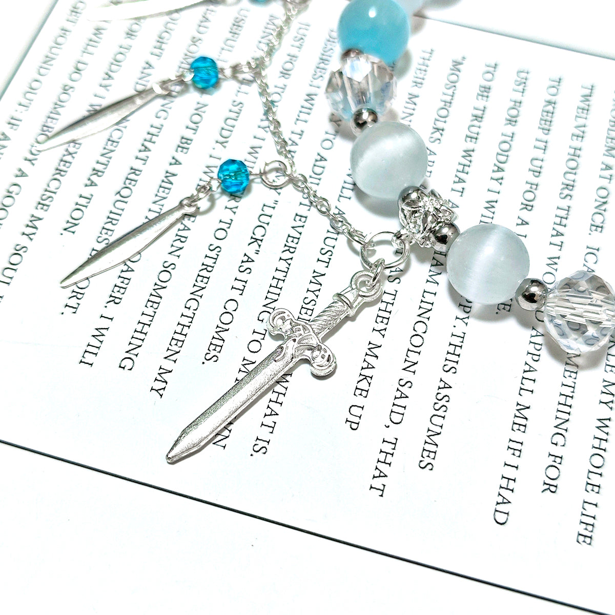 Smile House Fanmade Inspired Handemade Light Blue Round Bracelet