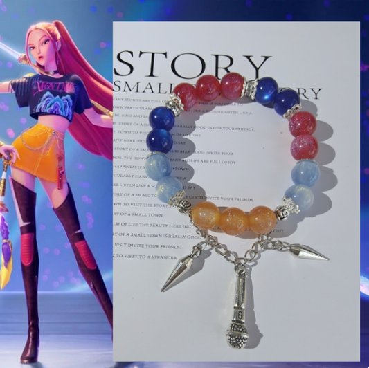 Smile House Kpop Demon Hunters Huntrix Mira ~How It's Done~ Performance Inspired Round Beads Bracelet