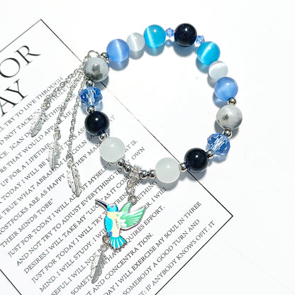 Smile House Fanmade Inspired Handemade Green Round Bracelet